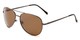 Angle of Expedition #1585 in Grey Frame with Amber Lenses, Women's and Men's Aviator Sunglasses