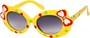 Angle of SW Kid's Polka Dot Bow Style #9935 in Yellow Frame, Women's and Men's  