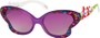Angle of SW Kid's Floral Butterfly Style #5500 in Purple Frame, Women's and Men's  