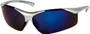 Angle of SW Kid's Sport Style #9412 in Silver Frame with Purple Mirrored Lenses, Women's and Men's  