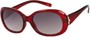 Angle of SW Rhinestone Style #4577 in Red Frame, Women's and Men's  