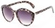 Angle of Pickwick #1663 in Grey Tortoise Frame with Smoke Lenses, Women's Cat Eye Sunglasses