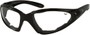 Angle of Whitewater #4230 in Black Frame with Clear Lenses, Women's and Men's Sport & Wrap-Around Sunglasses