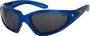Angle of Whitewater #4230 in Blue Frame with Smoke Lenses, Women's and Men's Sport & Wrap-Around Sunglasses