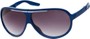 Angle of SW Folding Oversized Style #3807 in Blue/White Frame with Smoke Lenses, Women's and Men's Aviator Sunglasses