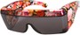 Angle of SW Floral Shield Style #8938 in Red Floral Frame, Women's and Men's  
