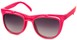 Angle of SW Flip-Up Retro Style #2210 in Hot Pink Frame with Smoke Lenses, Women's and Men's  
