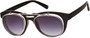 Angle of SW Flip-Up Aviator Style #9973 in Black/Silver Frame with Smoke Lenses, Women's and Men's  