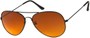 Angle of Sedona #6905 in Black Frame with Copper Lenses, Women's and Men's Aviator Sunglasses