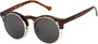 Angle of SW Flip-Up Celebrity Style #7472 in Tortoise Frame with Grey Lenses, Women's and Men's  