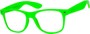 Angle of SW Clear Style #5322 in Lime Green Frame, Women's and Men's  