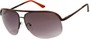 Angle of SW Aviator Style #9260 in Black/Red Frame, Women's and Men's  