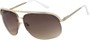 Angle of SW Aviator Style #9260 in Gold/White Frame, Women's and Men's  