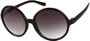 Angle of Jetty #8885 in Black Frame, Women's Round Sunglasses