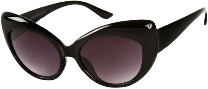 Angle of SW Cat Eye Style #8905 in Black Frame, Women's and Men's  
