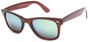Angle of SW Mirrored Retro Style #8780 in Brown Frame, Women's and Men's  