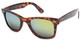 Angle of SW Mirrored Retro Style #8780 in Brown Tortoise Frame, Women's and Men's  