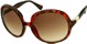 Angle of SW Oversized Round Style #1133 in Tortoise Frame with Amber Lenses, Women's and Men's  