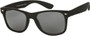 Angle of Firefly #3275 in Black Frame, Women's and Men's Retro Square Sunglasses