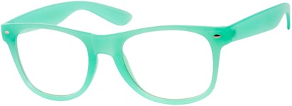 Angle of SW Clear Retro Style #539 in Mint Green, Women's and Men's  