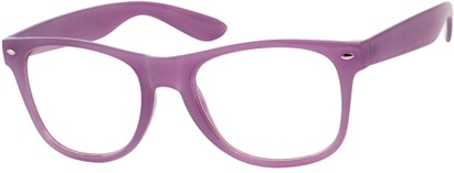 Angle of SW Clear Retro Style #539 in Lilac Purple, Women's and Men's  