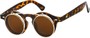 Angle of SW Flip-up Style #1142 in Tortoise Frame with Gold, Women's and Men's  