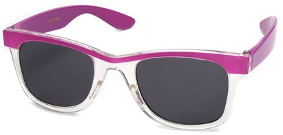 Angle of SW Kid's Style #1404 in Purple and Clear Frame, Women's and Men's  