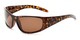 Angle of Kingston #7075 in Tortoise Frame with Brown Lenses, Women's and Men's Sport & Wrap-Around Sunglasses