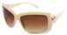 Angle of SW Oversized Style #39819 in Cream Frame, Women's and Men's  