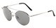 Angle of Fitzroy #1429 in Silver Frame with Grey Lenses, Women's and Men's Aviator Sunglasses