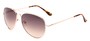 Angle of Sail #2301 in Gold/Tortoise Frame with Smoke Lenses, Women's and Men's Aviator Sunglasses