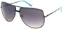 Angle of SW Aviator Style #3456 in Black and Blue Frame, Women's and Men's  
