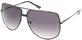 Angle of SW Aviator Style #3456 in Black and Silver Frame, Women's and Men's  