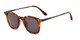 Angle of Heritage #16040 in Tortoise/Grey Frame with Grey Lenses, Women's and Men's Round Sunglasses