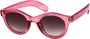 Angle of SW Retro Round Style #1235 in Pink Frame, Women's and Men's  