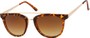 Angle of SW Retro Style #5465 in Tortoise/Gold Frame with Amber Lenses, Women's and Men's  