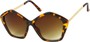Angle of SW Pentagon Style #2266 in Tortoise Frame with Amber Lenses, Women's and Men's  