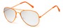 Angle of Maui #9922 in Orange Frame with Silver Lenses, Women's and Men's Aviator Sunglasses