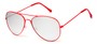 Angle of Maui #9922 in Red Frame with Silver Lenses, Women's and Men's Aviator Sunglasses