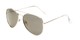 Angle of Nashville #2167 in Gold Frame with Gold Mirrored Lenses, Women's and Men's Aviator Sunglasses