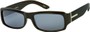 Angle of SW Classic Style #5588 in Black Frame with Smoke Lenses, Women's and Men's  