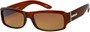 Angle of SW Classic Style #5588 in Brown Frame with Amber Lenses, Women's and Men's  
