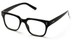 Angle of SW Clear Retro Style #1464 in Black Frame with Clear Lenses, Women's and Men's  