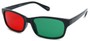 Angle of SW 3D Glasses Style #8730 in Black Frame, Women's and Men's  