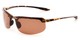 Angle of Motor #5212 in Tortoise Frame with Copper Driving Lenses, Men's Sport & Wrap-Around Sunglasses