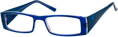 Angle of SW Clear Style #1046 in Blue Frame, Women's and Men's  