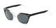 Angle of Paris #2265 in Black/Clear Fade Frame, Women's Cat Eye Sunglasses