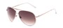 Angle of Phoenix #233 in White Frame with Grey Lenses, Women's and Men's Aviator Sunglasses