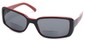 Angle of Omni #434 in Black and Red, Women's and Men's Square Reading Sunglasses