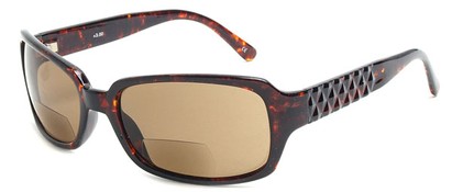Angle of SW Bifocal Style #933 in Tortoise with Amber Lenses, Women's and Men's  